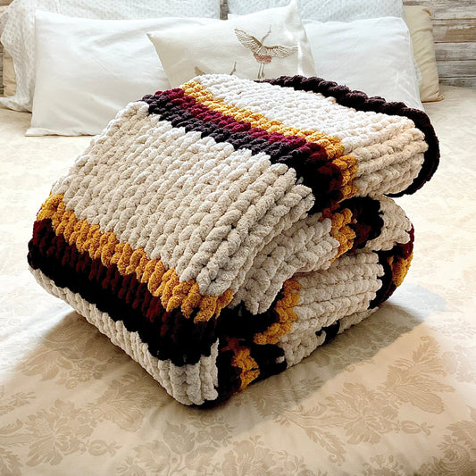 Large Chunky Knit Blanket