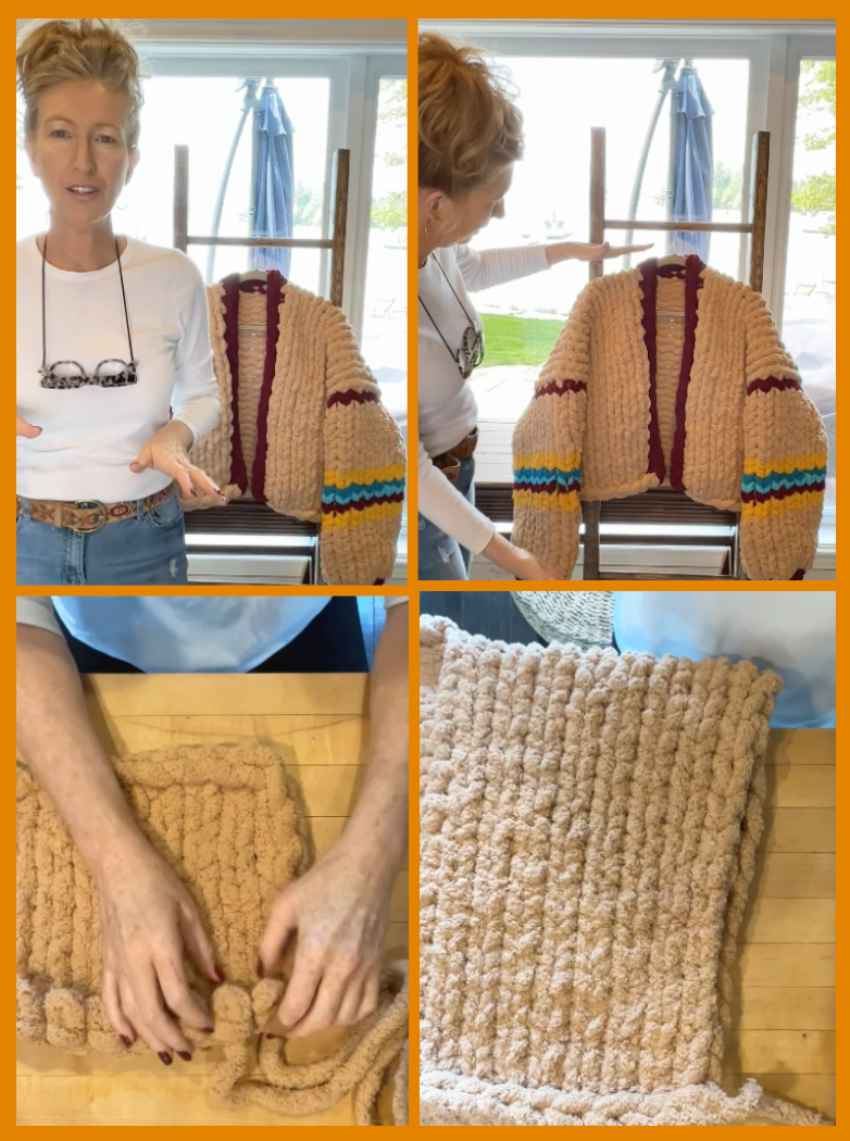 Chunky Knit Sweater VIDEO TUTORIAL (with PDF)