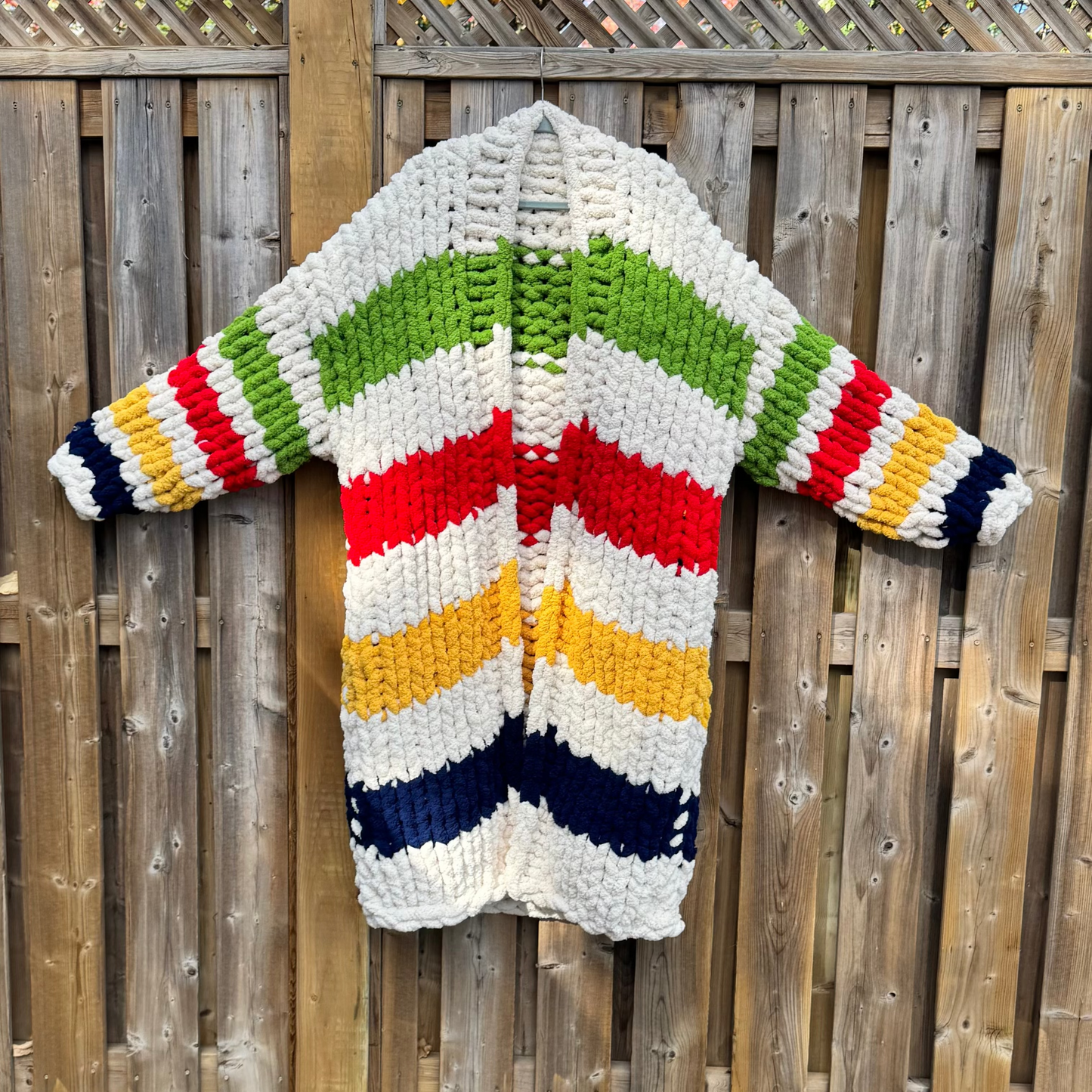 Chunky Knit LONG HUDSON BAY Sweater PATTERN
