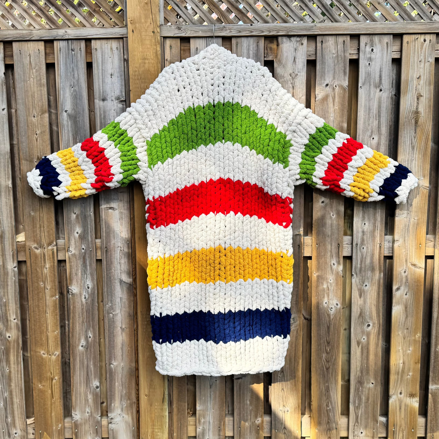 Chunky Knit LONG HUDSON BAY Sweater PATTERN
