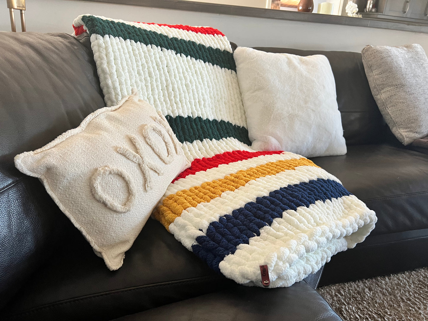 HBC Inspired Chunky Knit Blanket