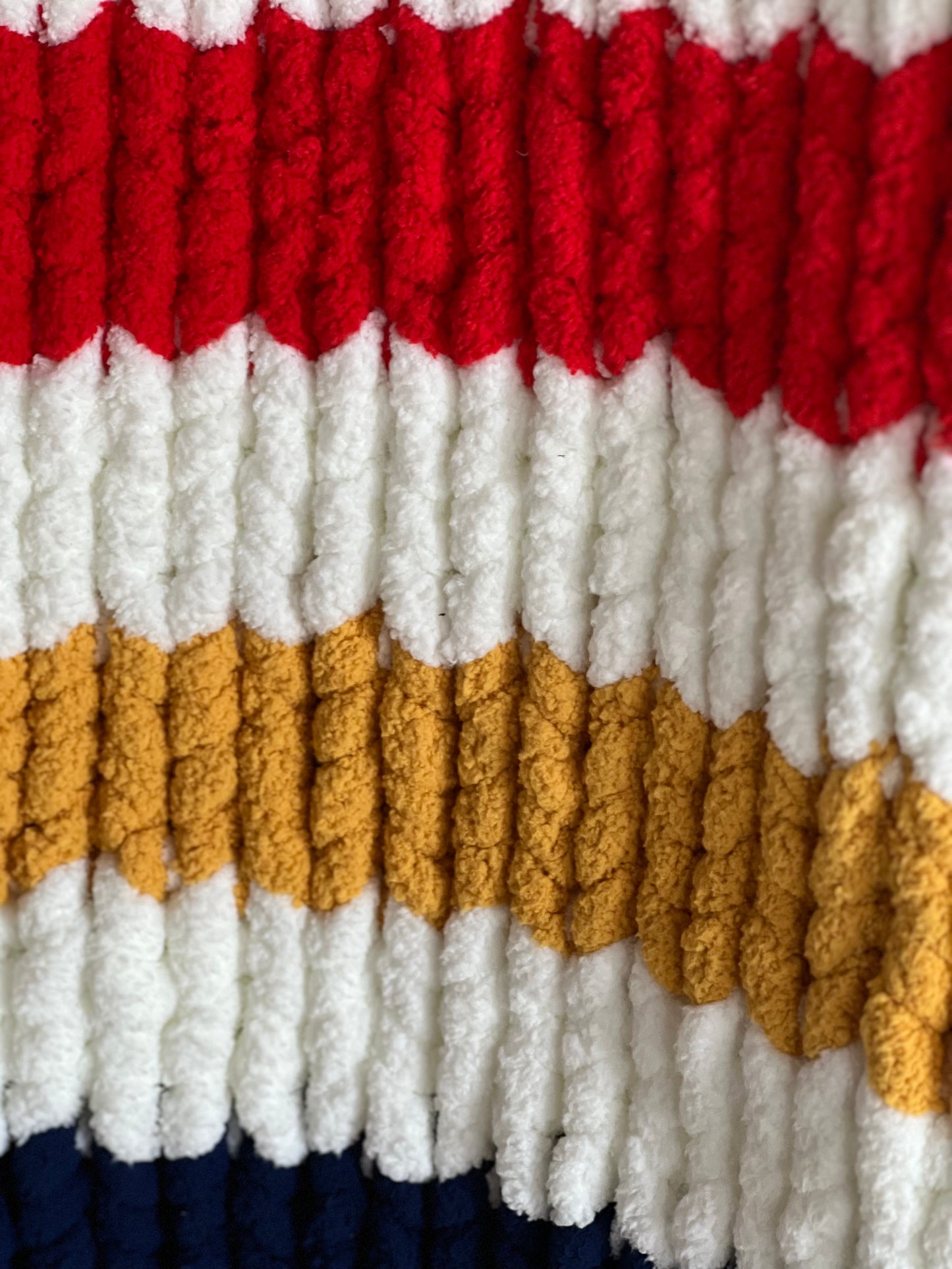 HBC Inspired Chunky Knit Blanket