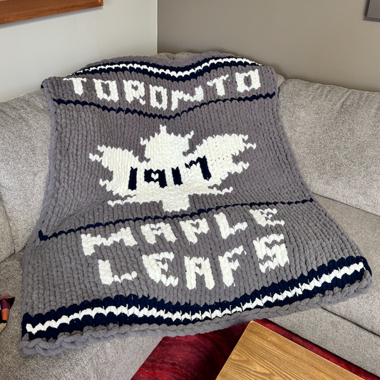 Toronto Maple Leafs Medium Blanket PATTERN